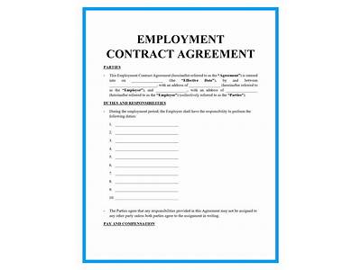 How To Write An Employment Agreement